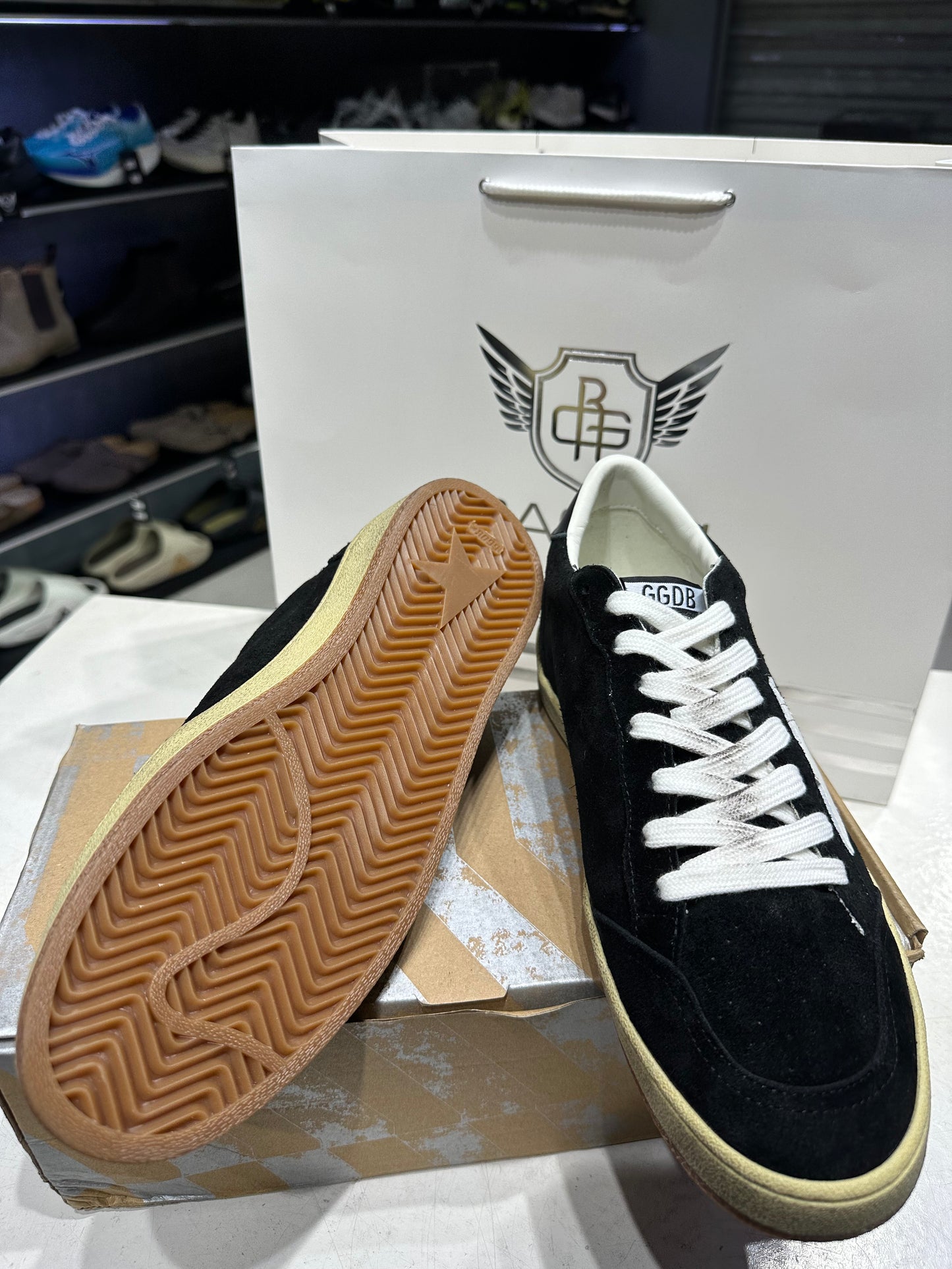 Golden Goose Black Suede