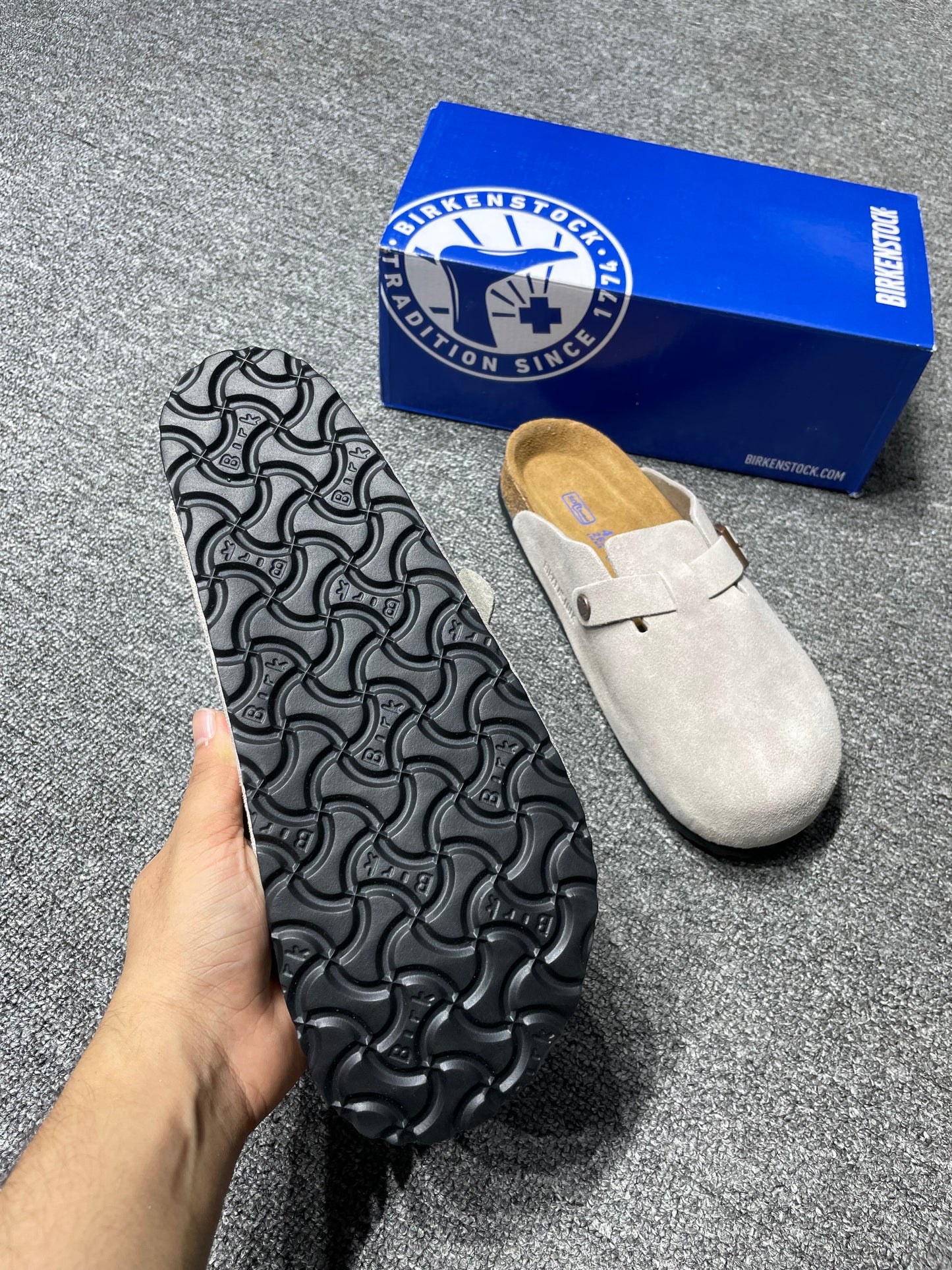 Birkenstock Boston SFB Stone Coin