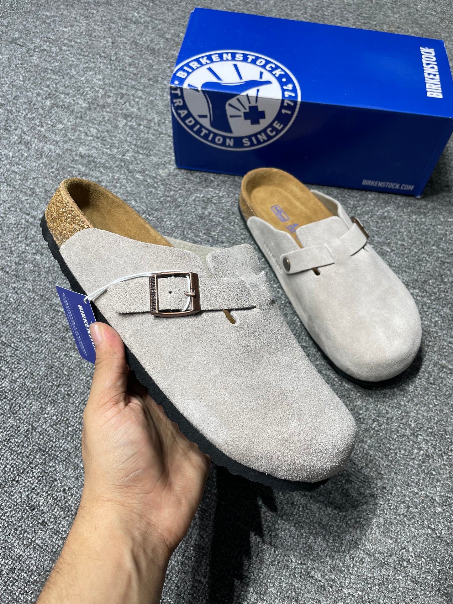 Birkenstock Boston SFB Stone Coin