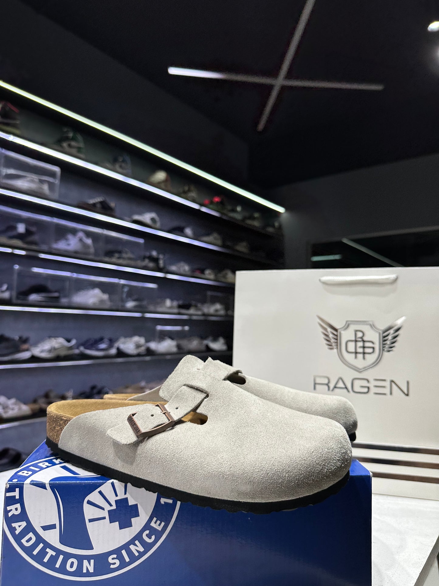 Birkenstock Boston SFB Stone Coin