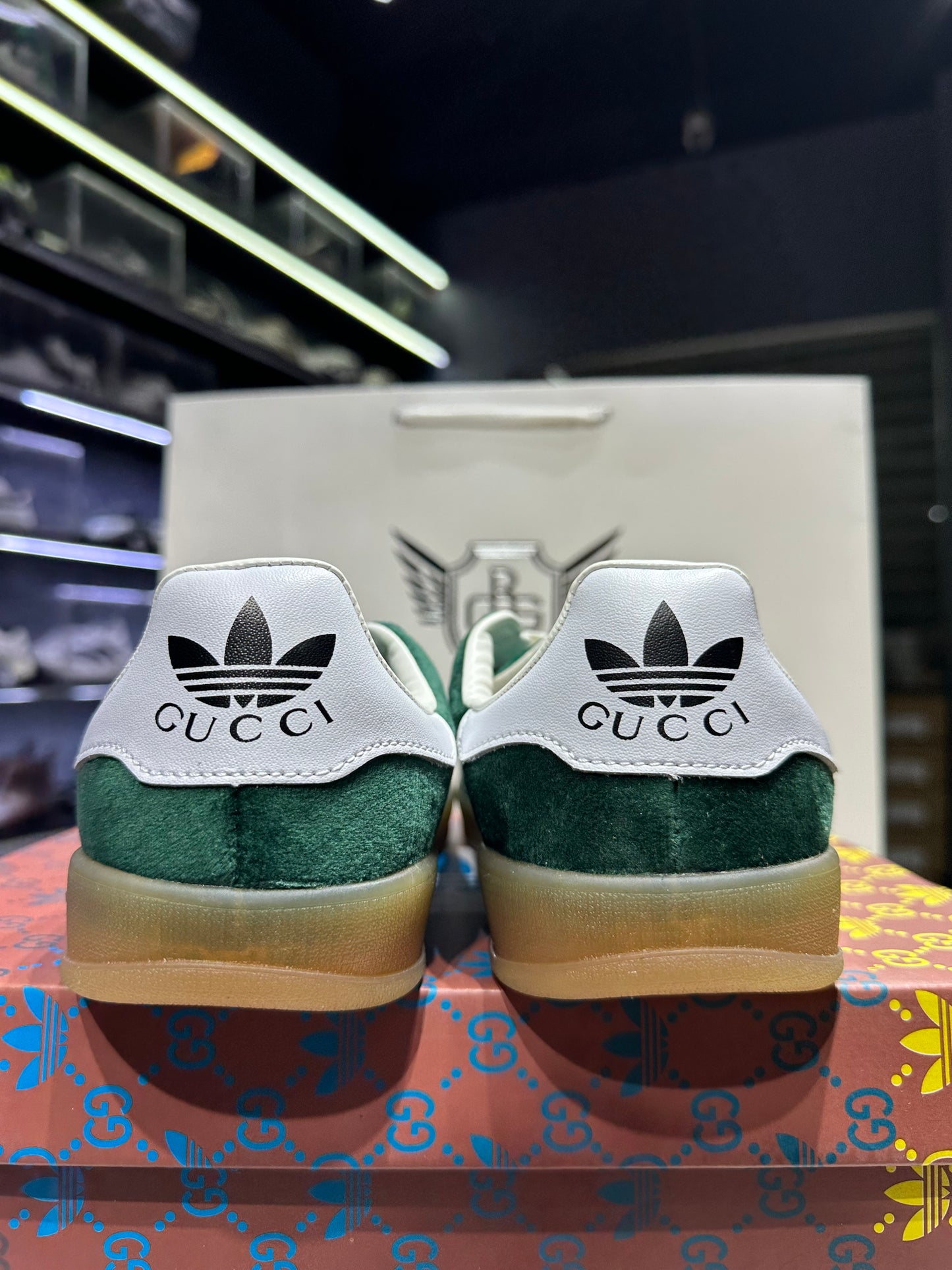 Adidas x Gucci Gazelle ‘Green Suede’