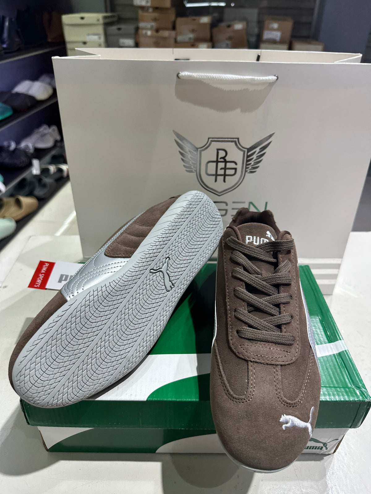 Puma Speed Cat Lux Chocolate Gum