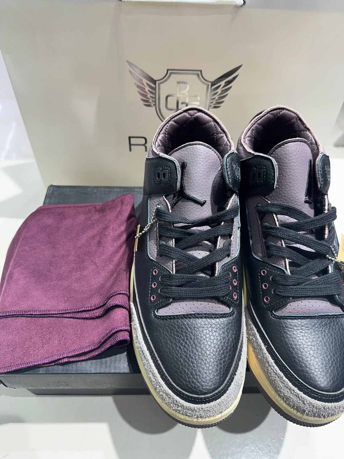 A Ma Maniere x Jordan 3 Black/violet Ore