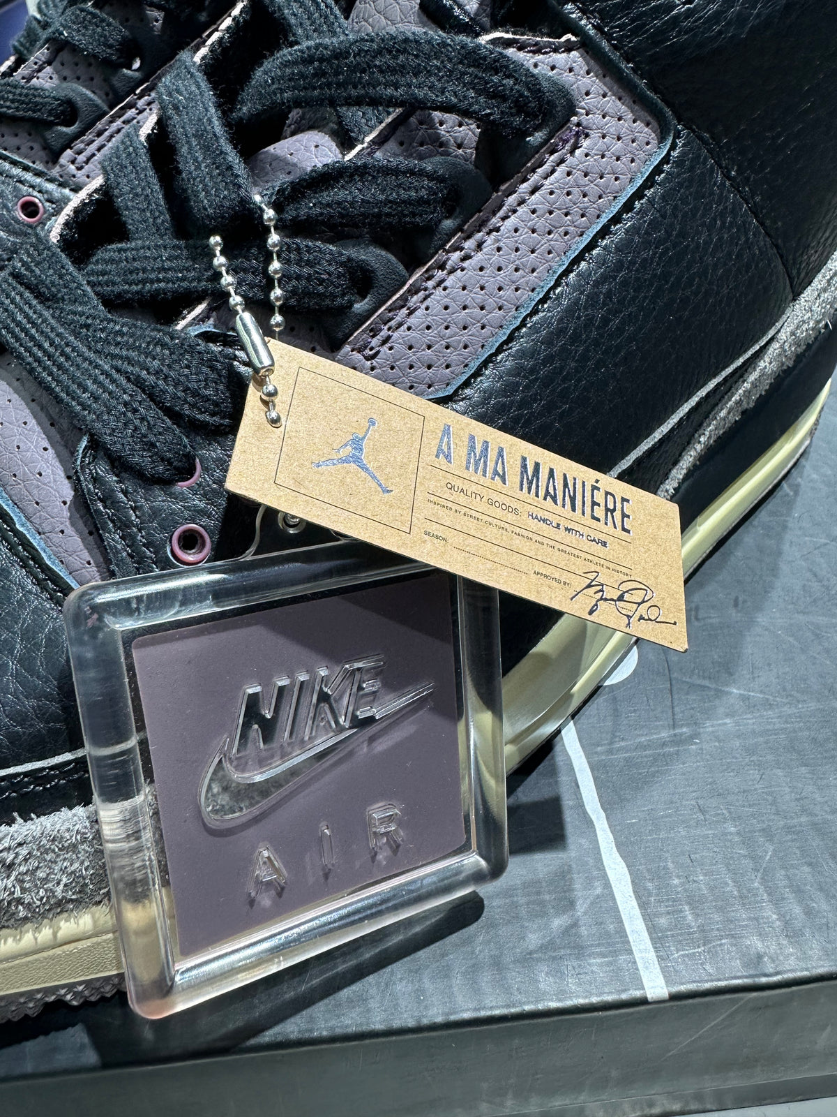 A Ma Maniere x Jordan 3 Black/violet Ore