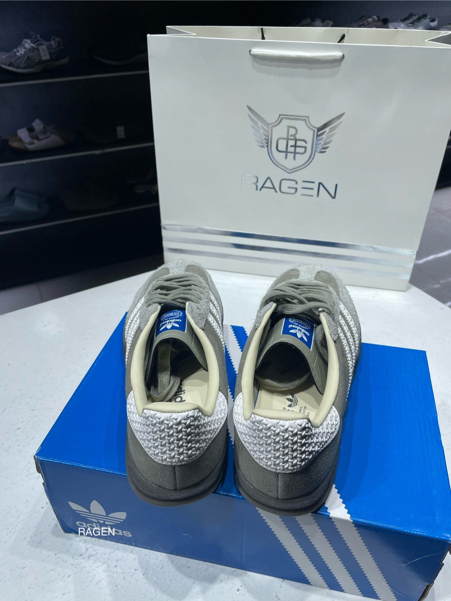 Adidas Gazelle Dark Grey White