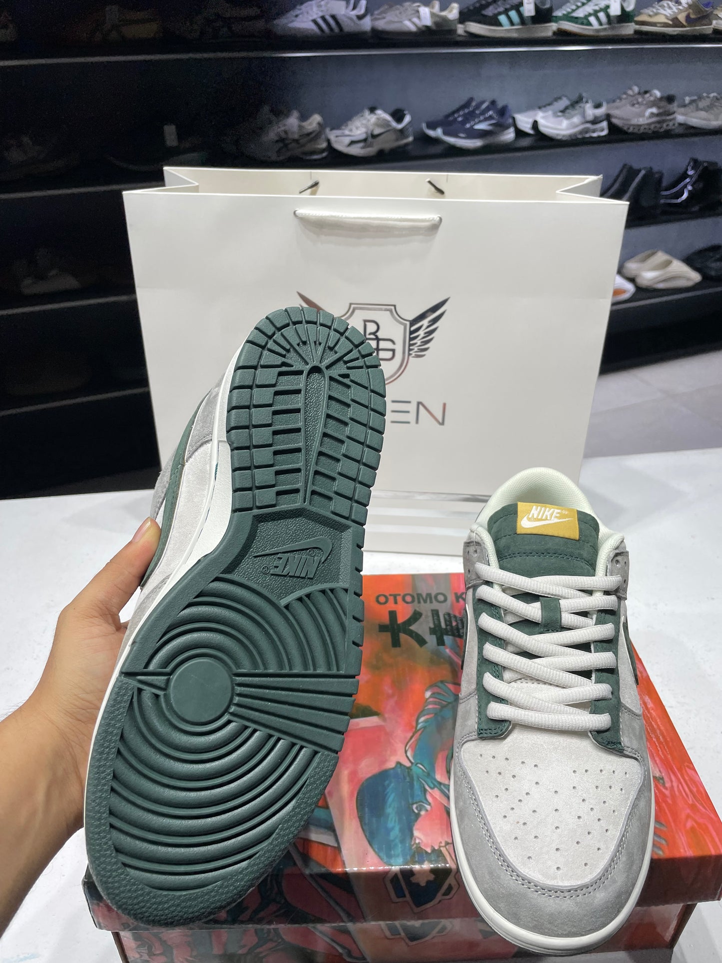 Otomo Katushiro x Nike Sb Dunk Low Steamboy Ost grey/green