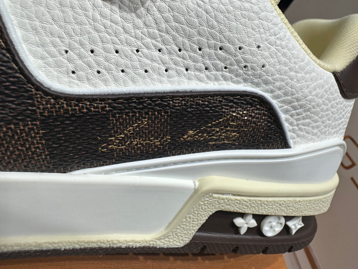 Louis Vuitton Trainer White Mocha (UA Batch)