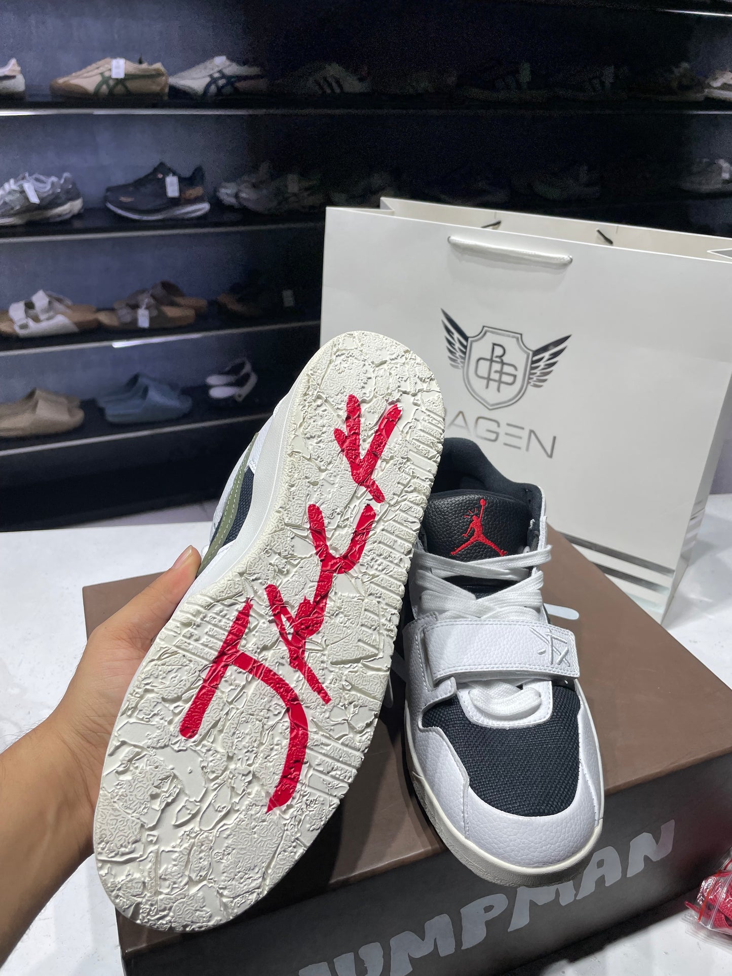 Jumpman Jack Sail Travis Scott Olive