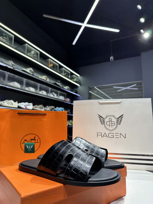 Hermes Izmir - crocodile Black