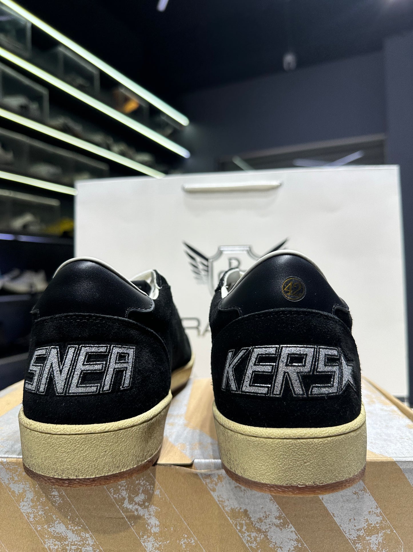 Golden Goose Black Suede