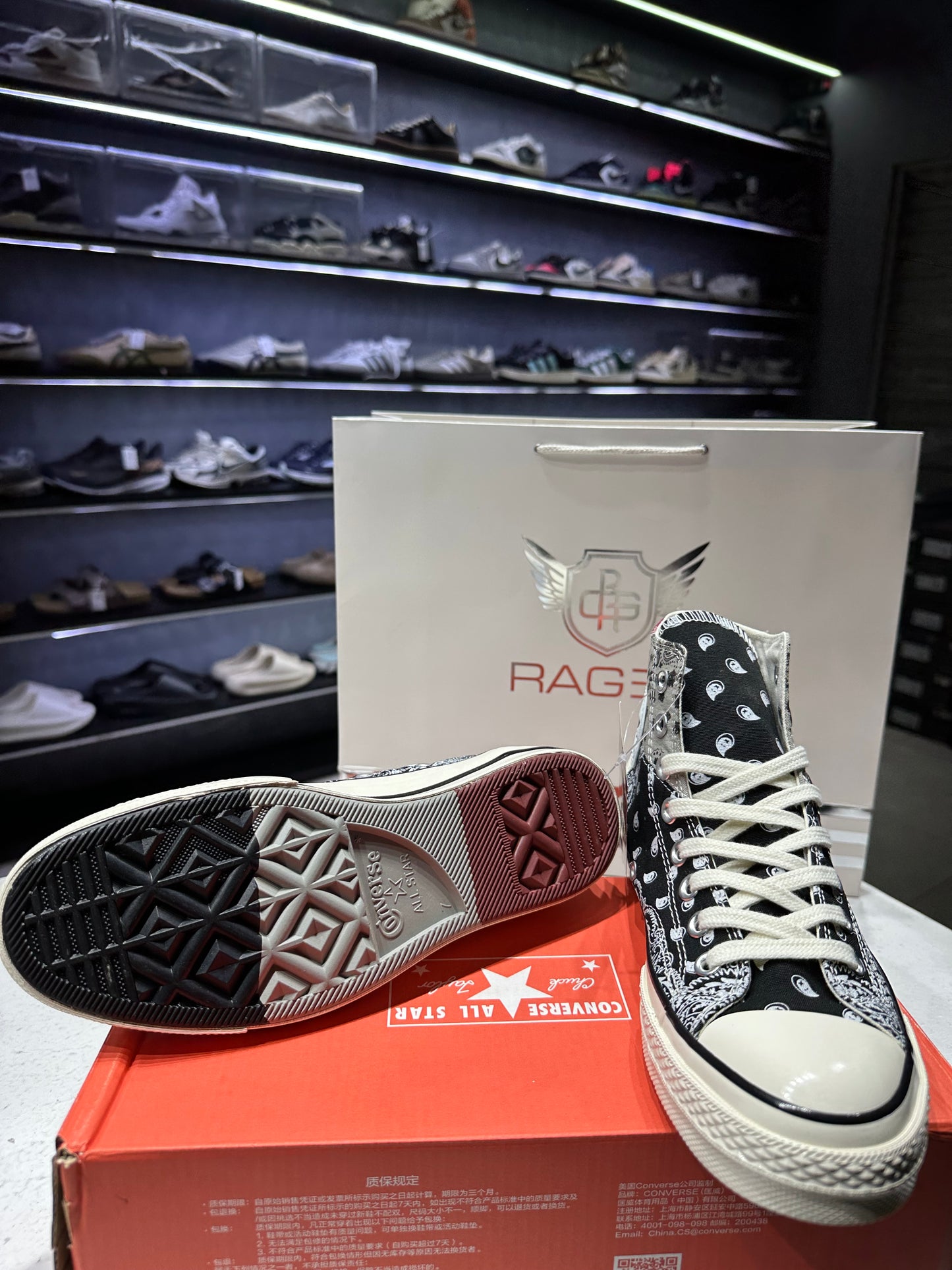 Converse Off spring Paiesly Black