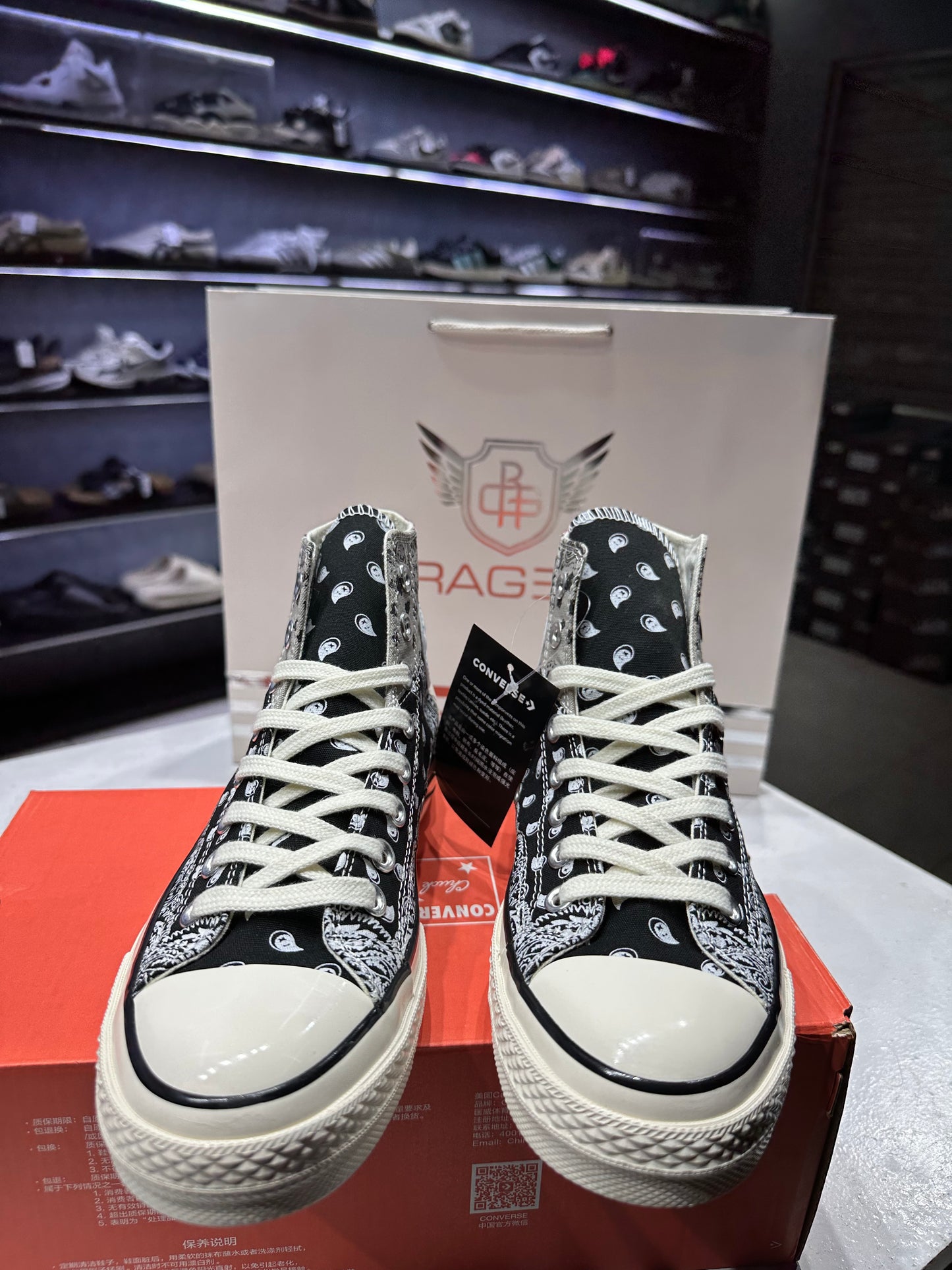 Converse Off spring Paiesly Black