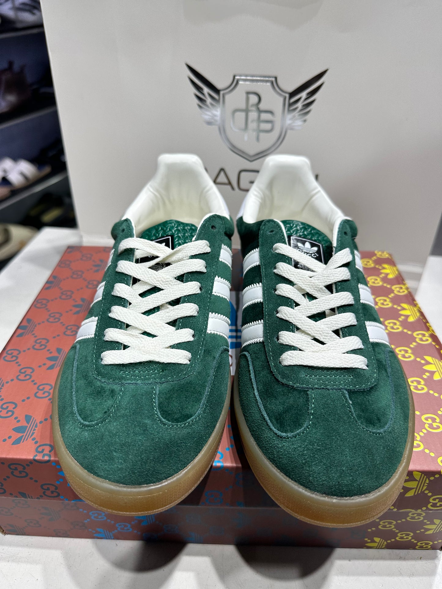 Adidas x Gucci Gazelle ‘Green Suede’