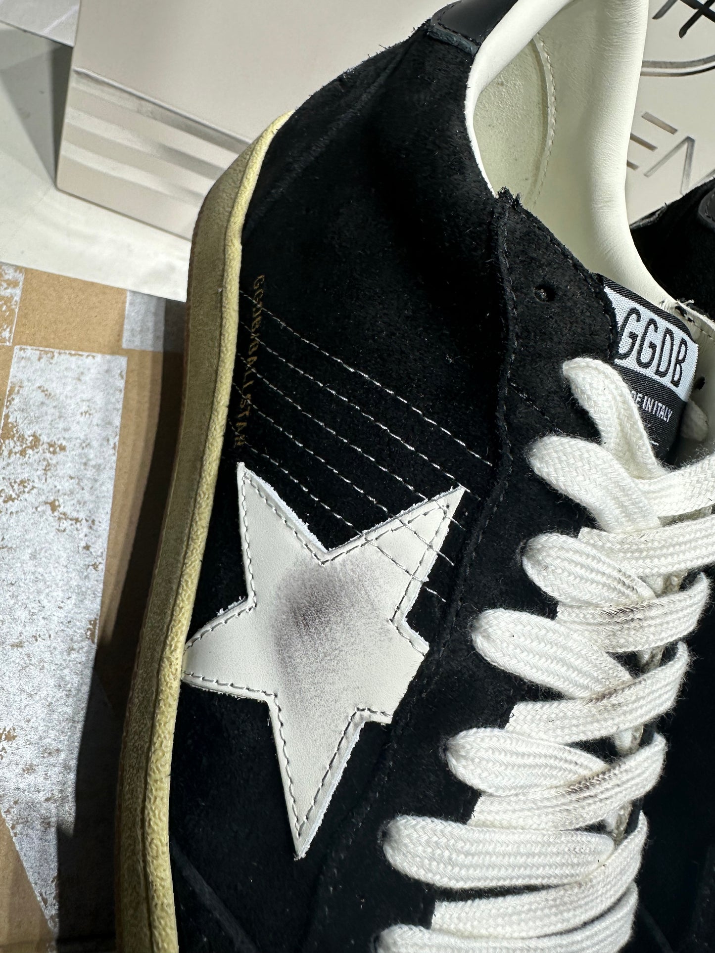 Golden Goose Black Suede