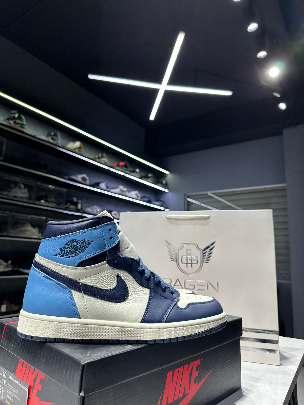 Air Jordan 1 Retro High Obsidian (1:1) grade – Ragen