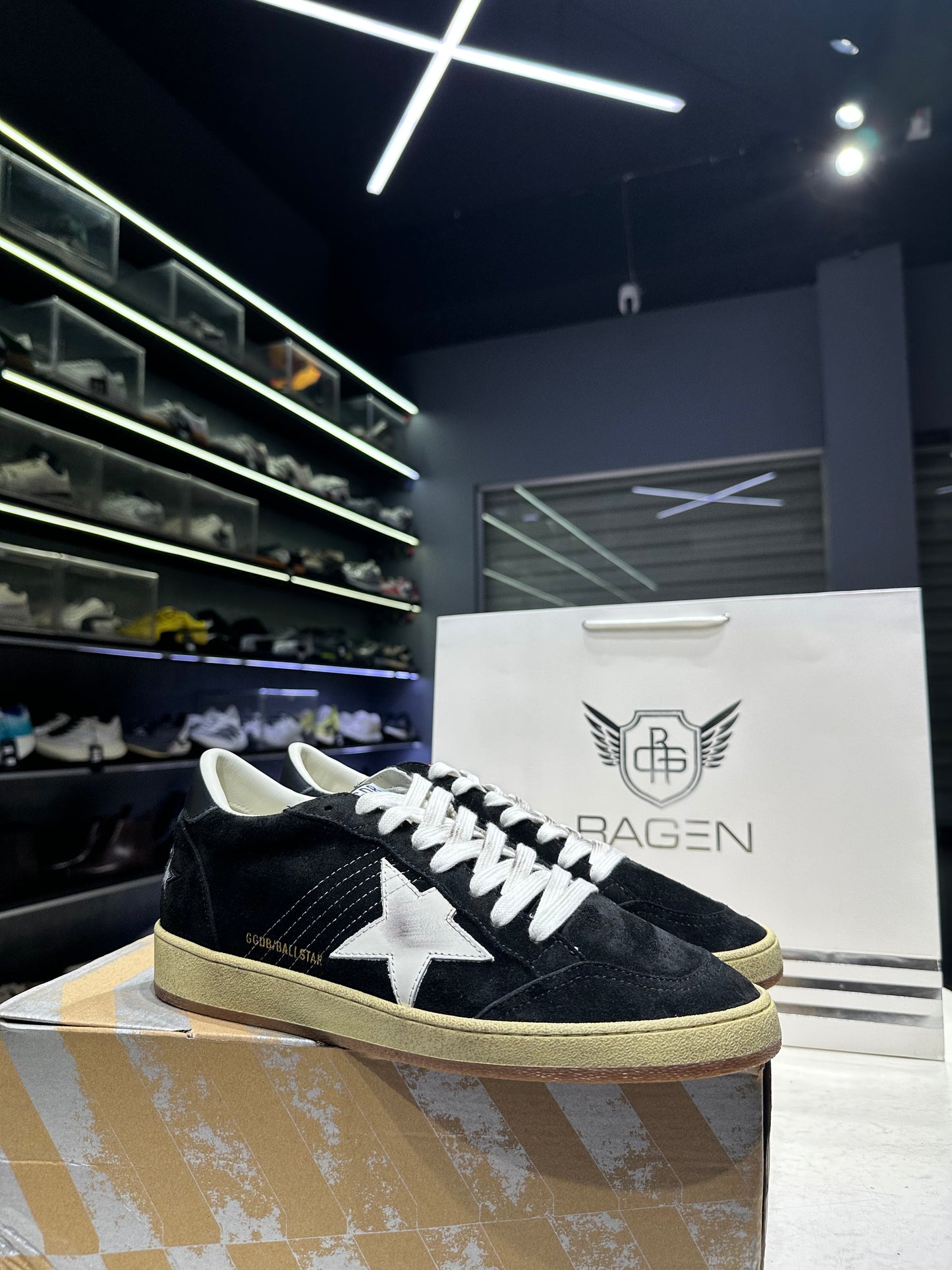 Golden Goose Black Suede