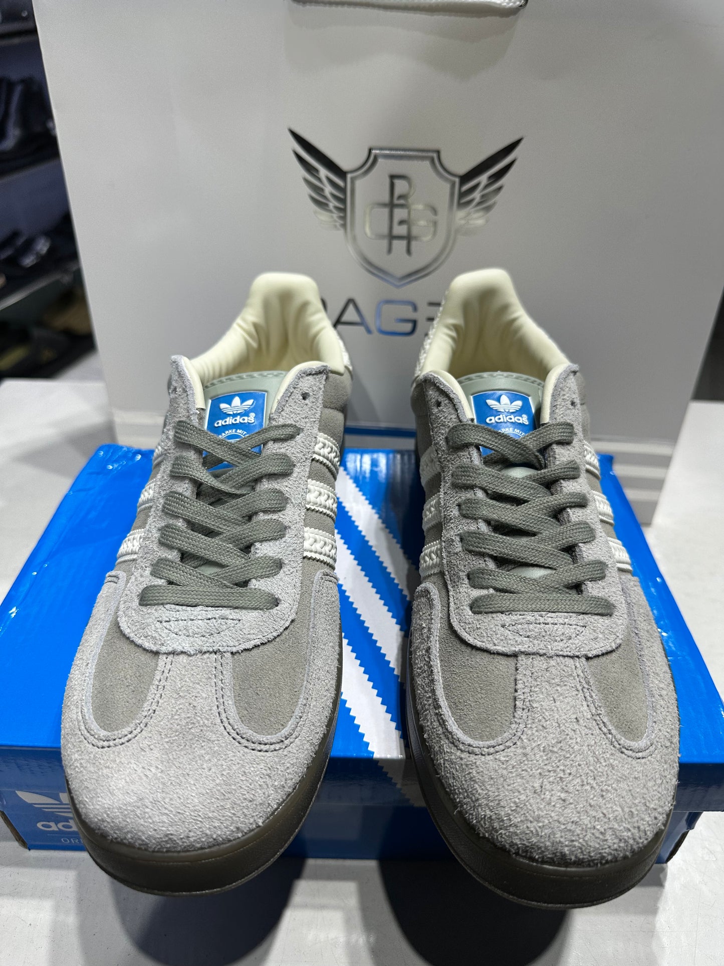 Adidas Gazelle Dark Grey White