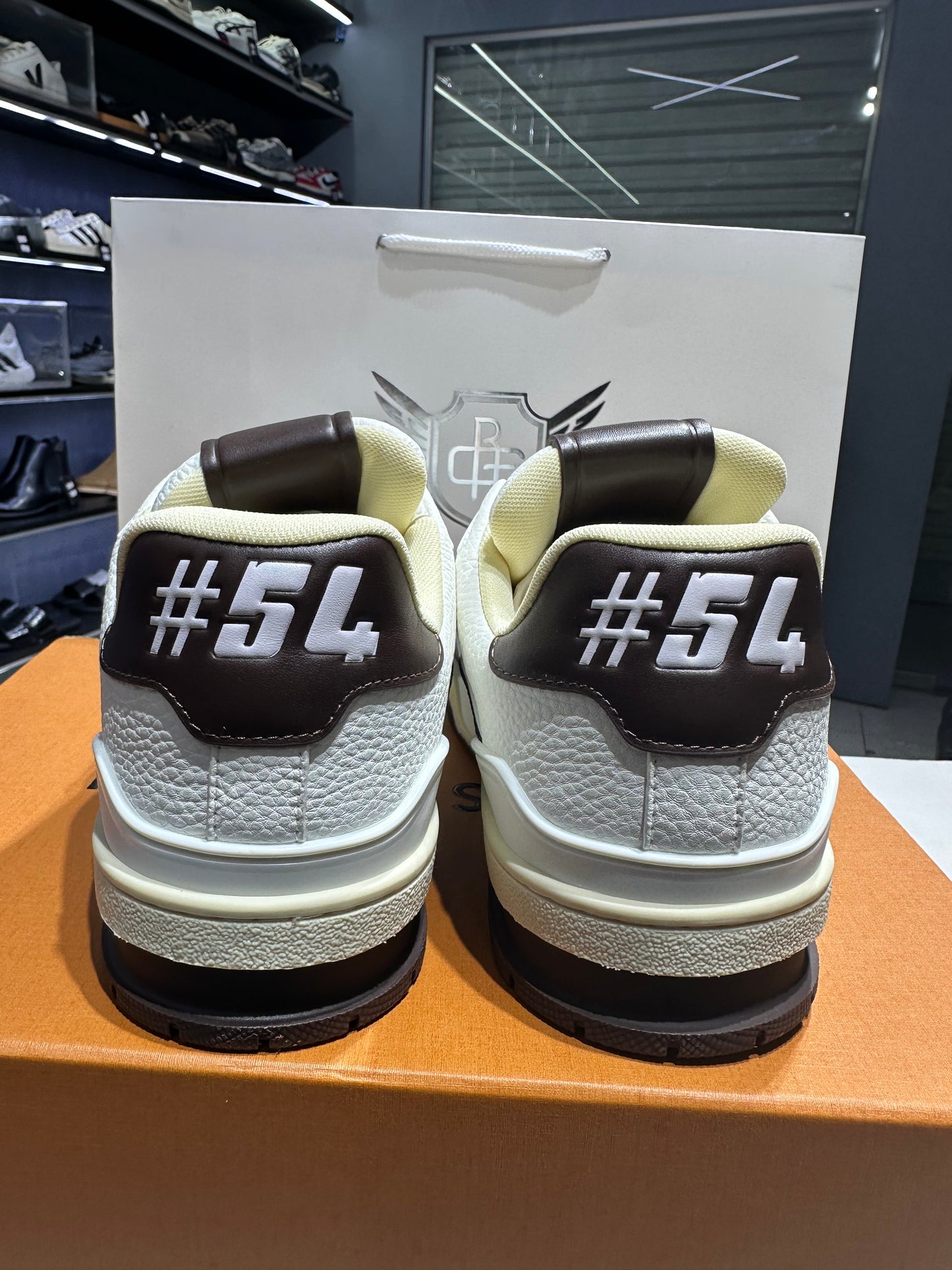 Louis Vuitton Trainer White Mocha (UA Batch)