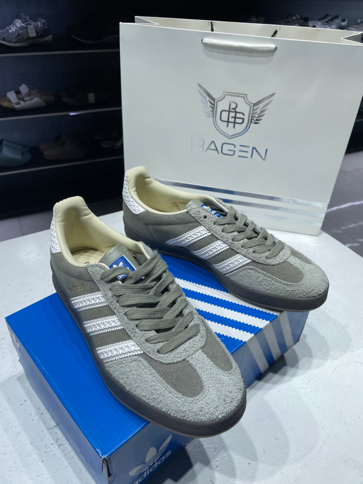 Adidas Gazelle Dark Grey White