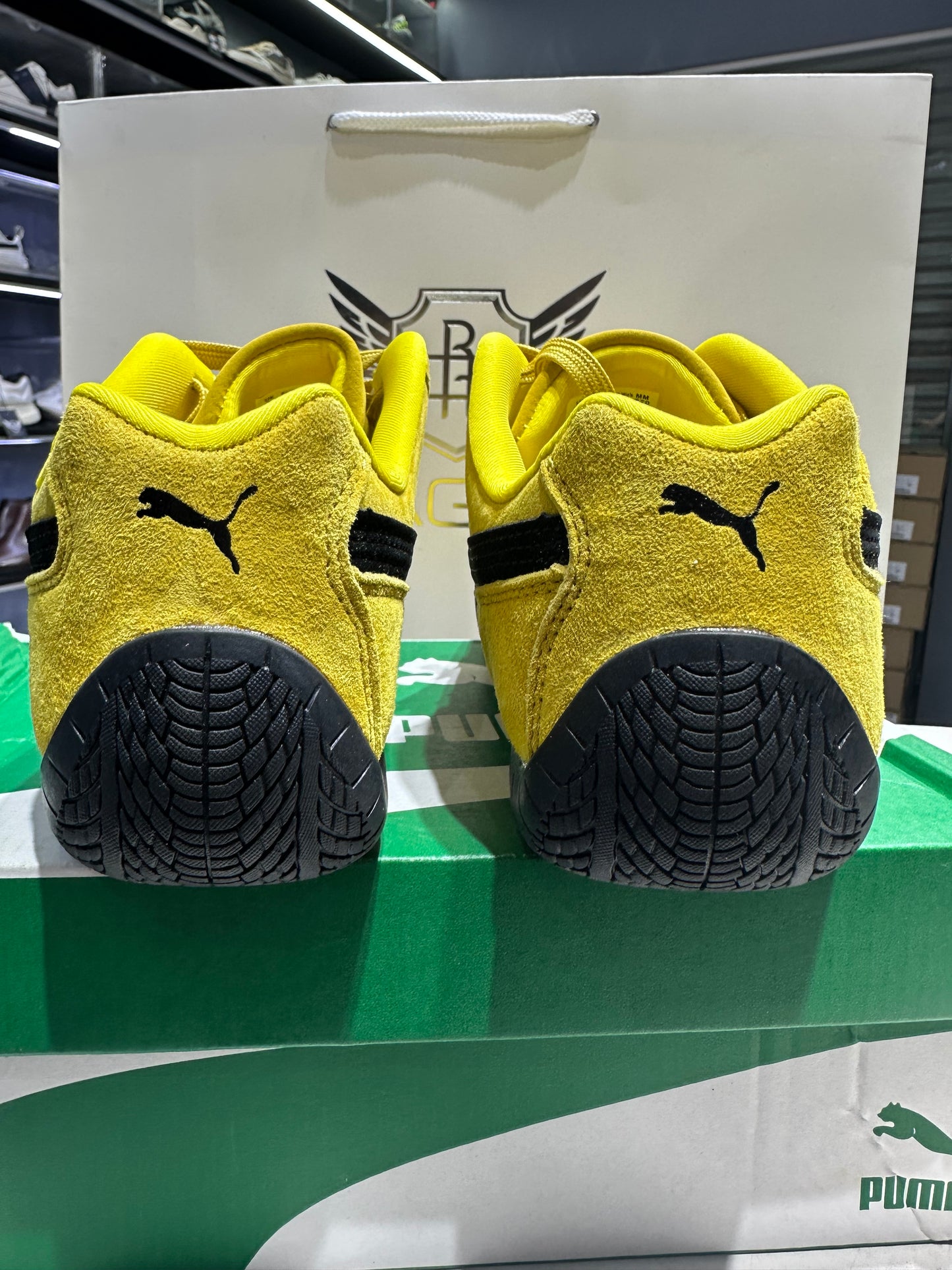 puma speedcat-pele-yellow-black