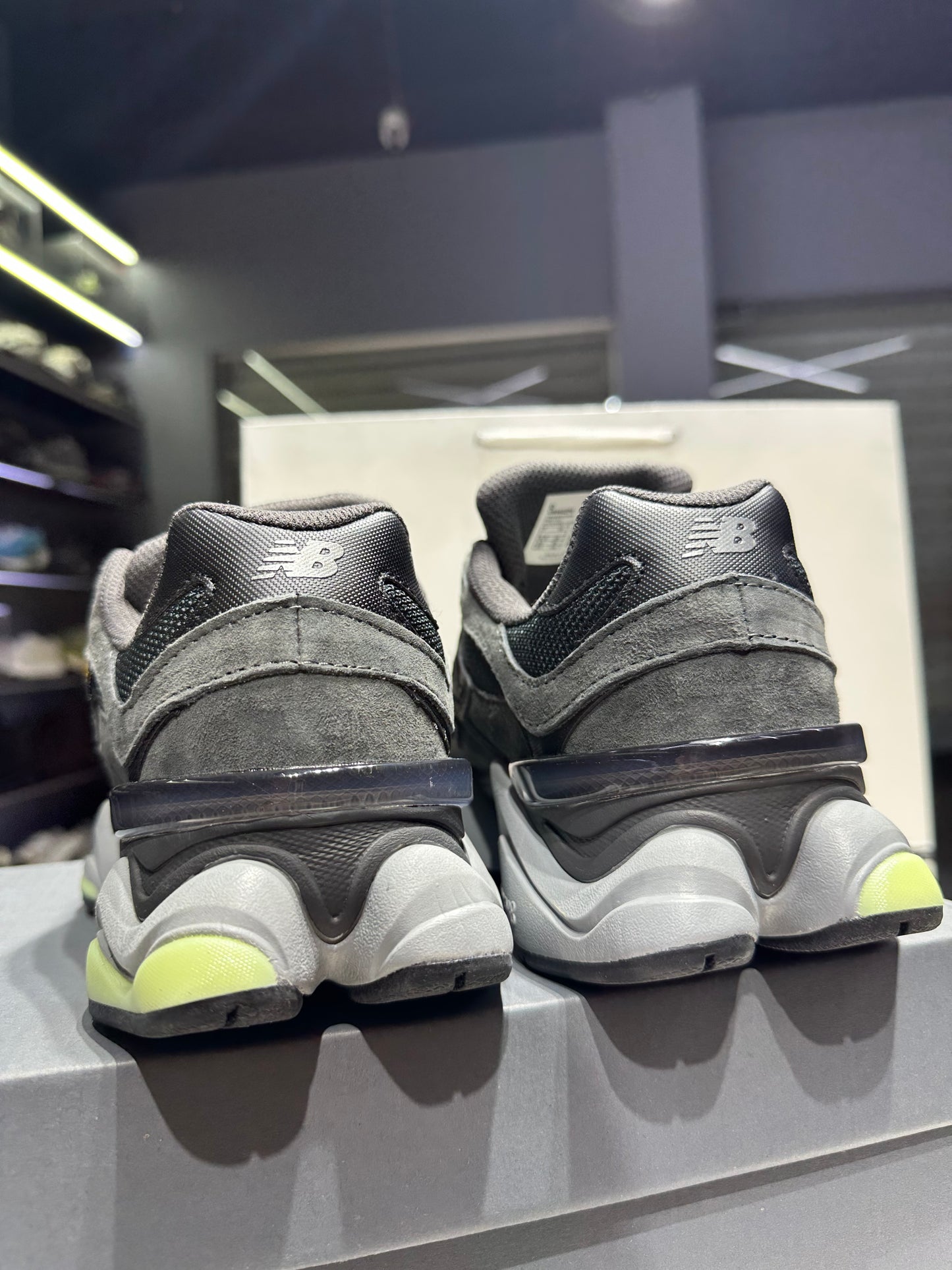 New Balance 9060 Black Cement Dry Lime