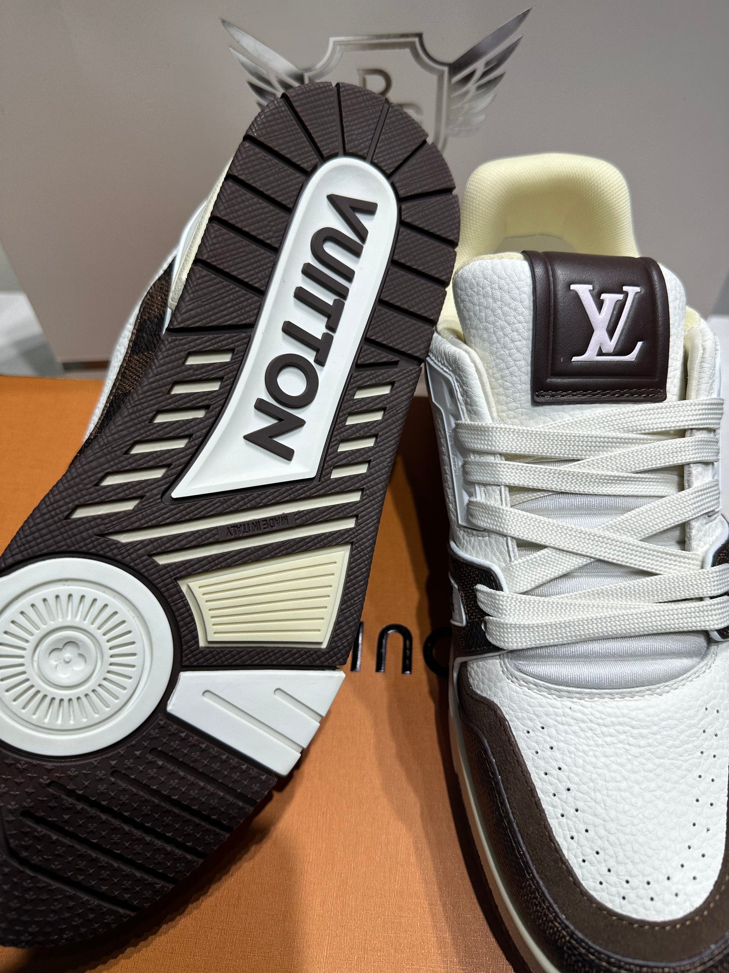 Louis Vuitton Trainer White Mocha (UA Batch)