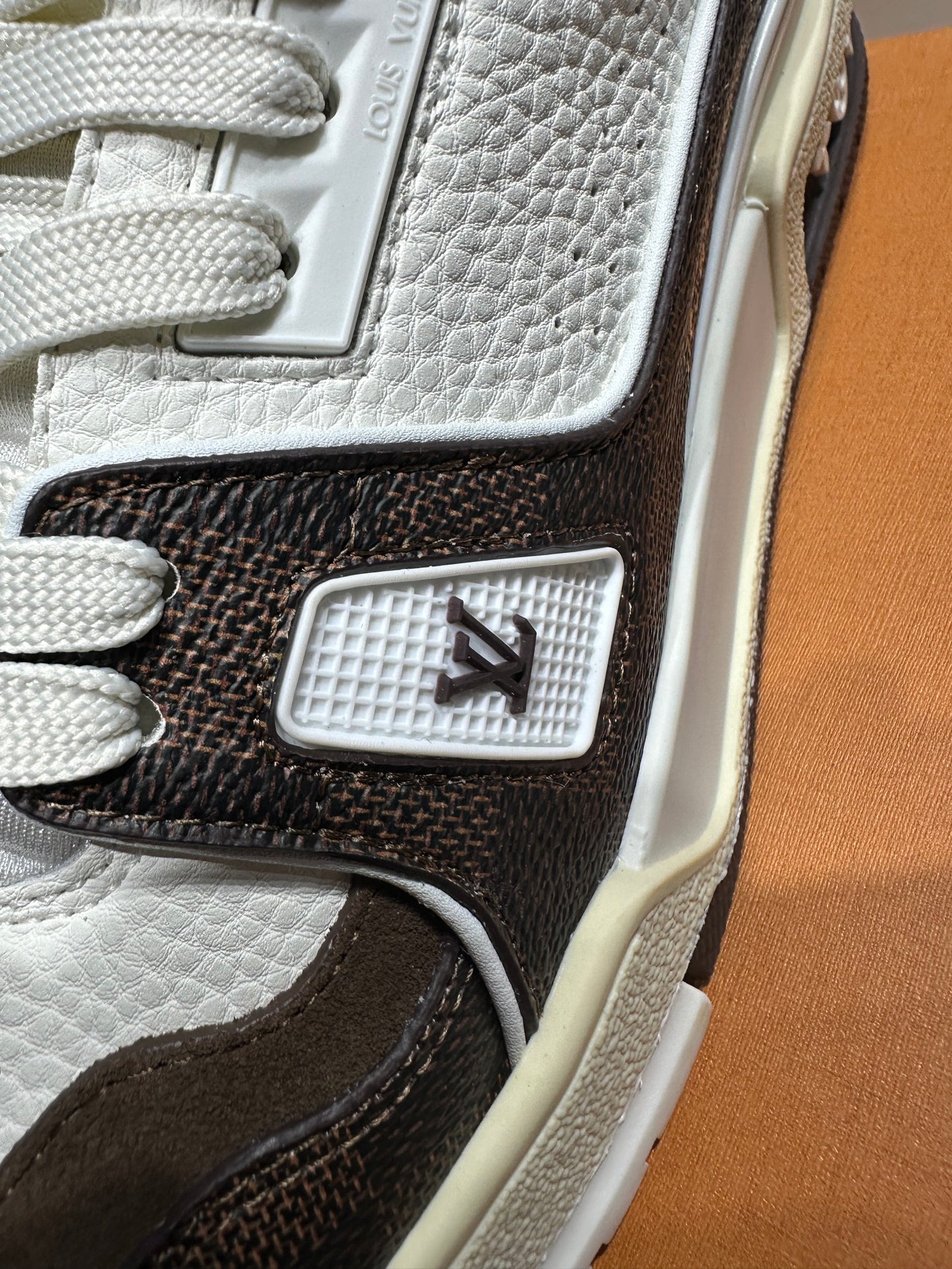 Louis Vuitton Trainer White Mocha (UA Batch)