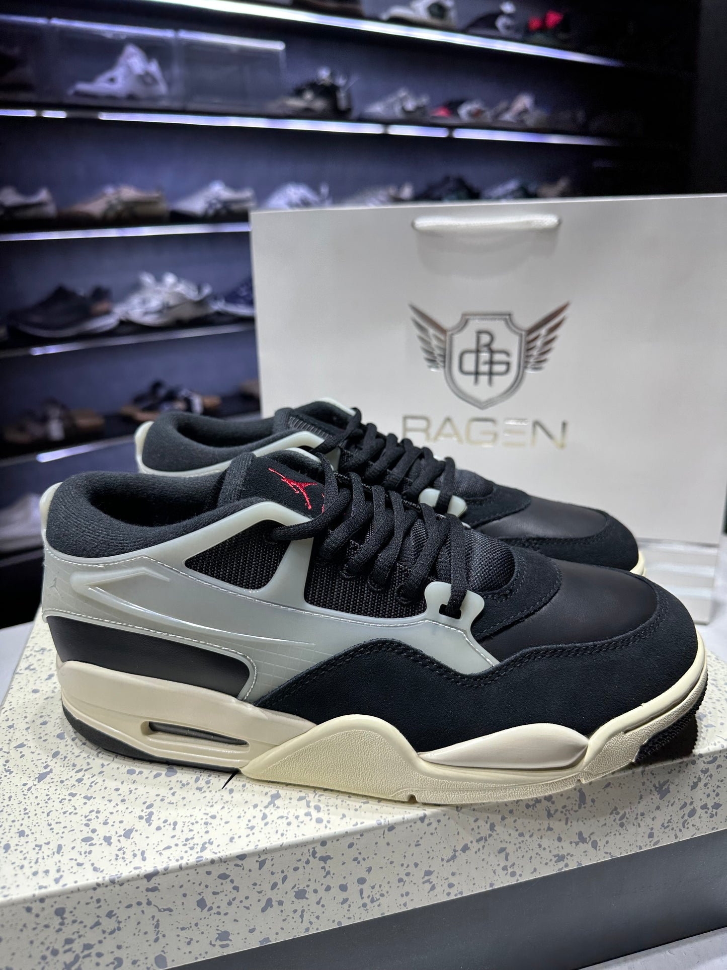 Jordan 4 RM Black Sail