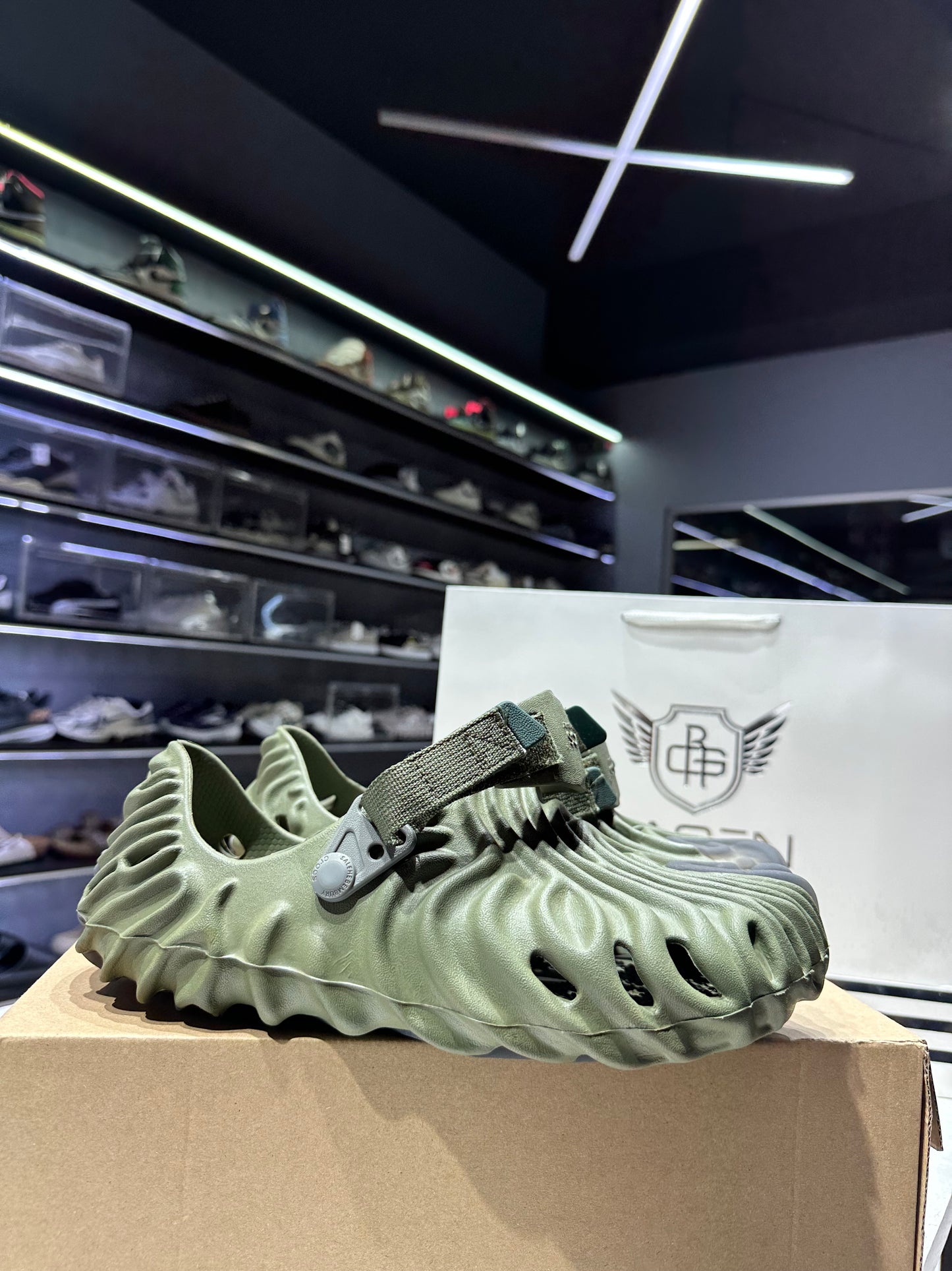 Salehe Bembury Clog Dark Green