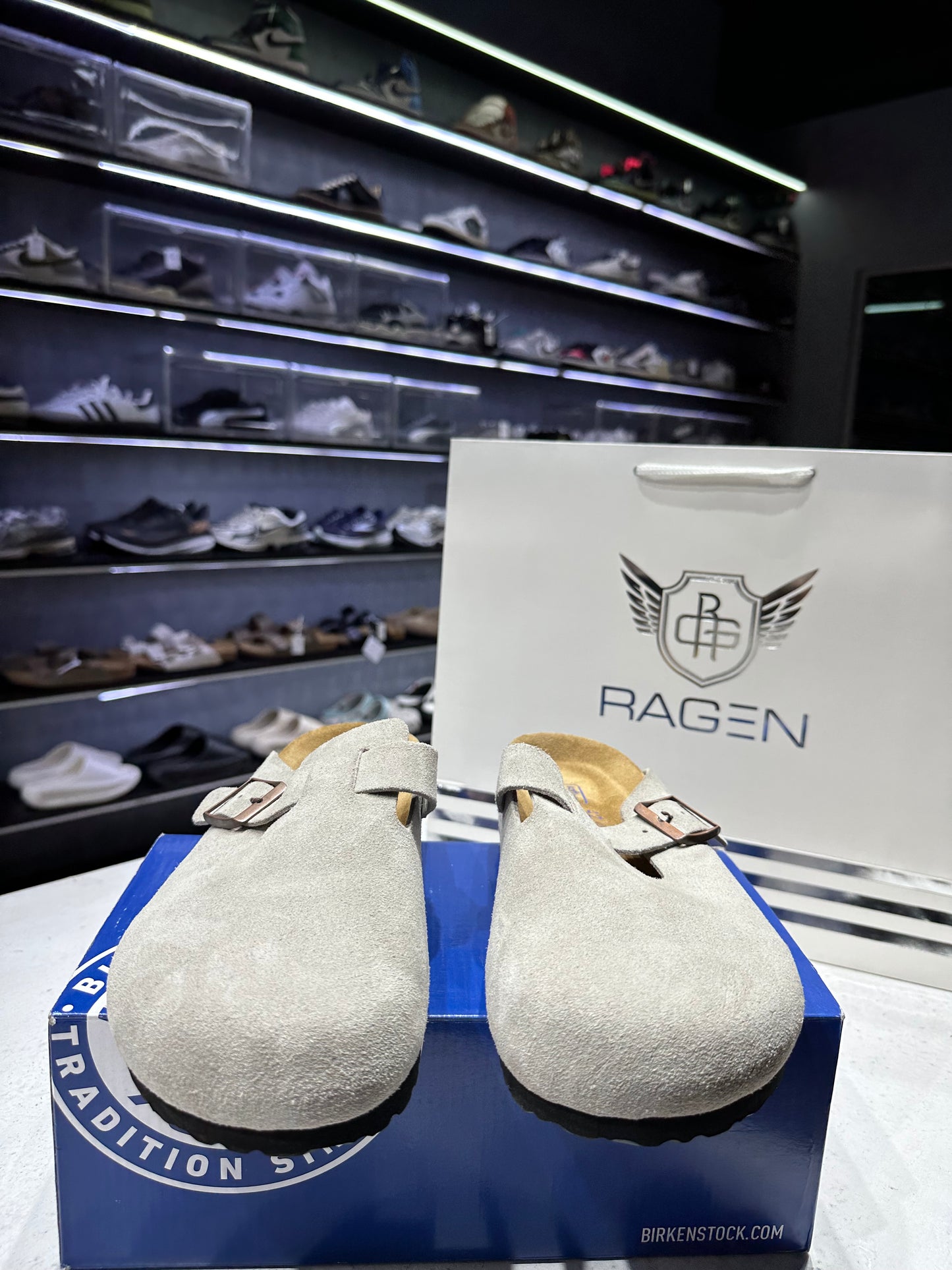 Birkenstock Boston SFB Stone Coin