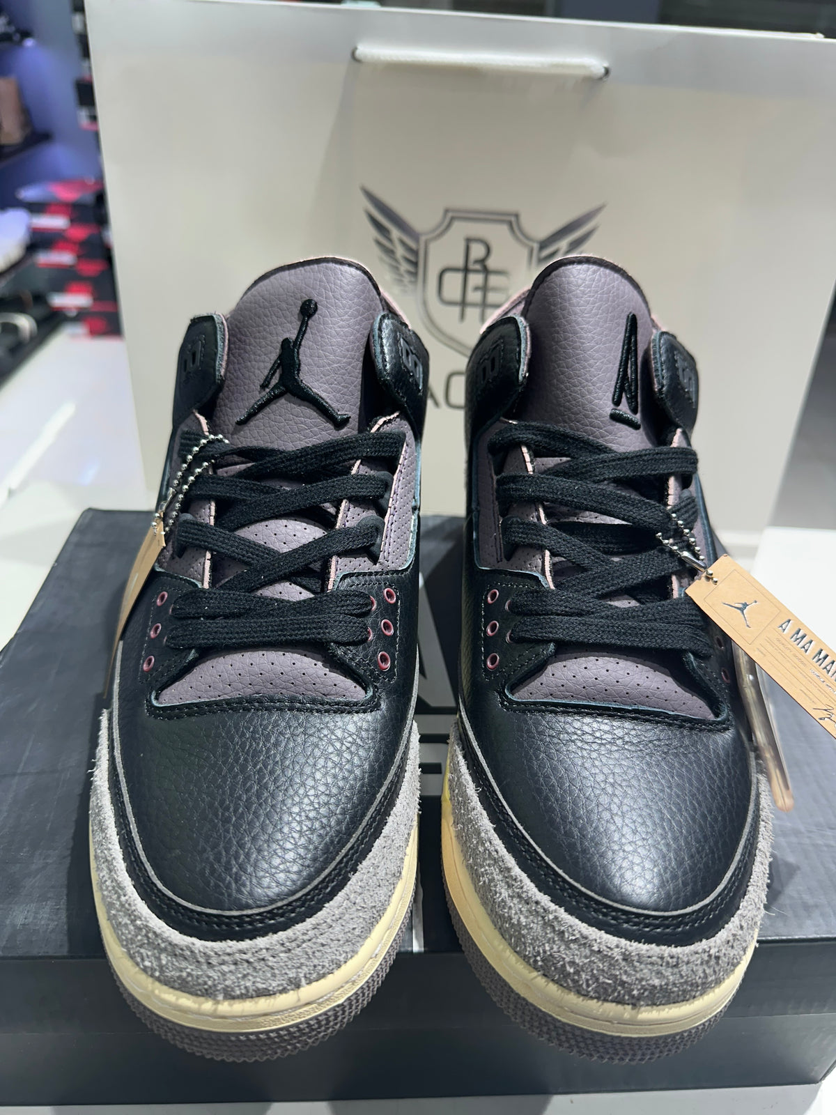 A Ma Maniere x Jordan 3 Black/violet Ore