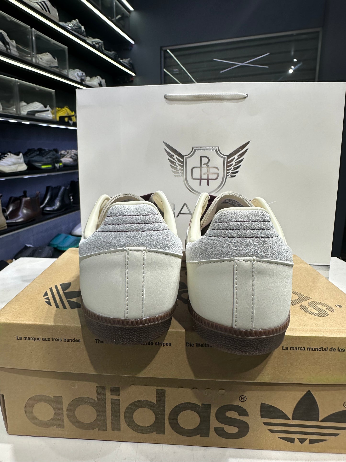 Adidas Samba Beige Maroon