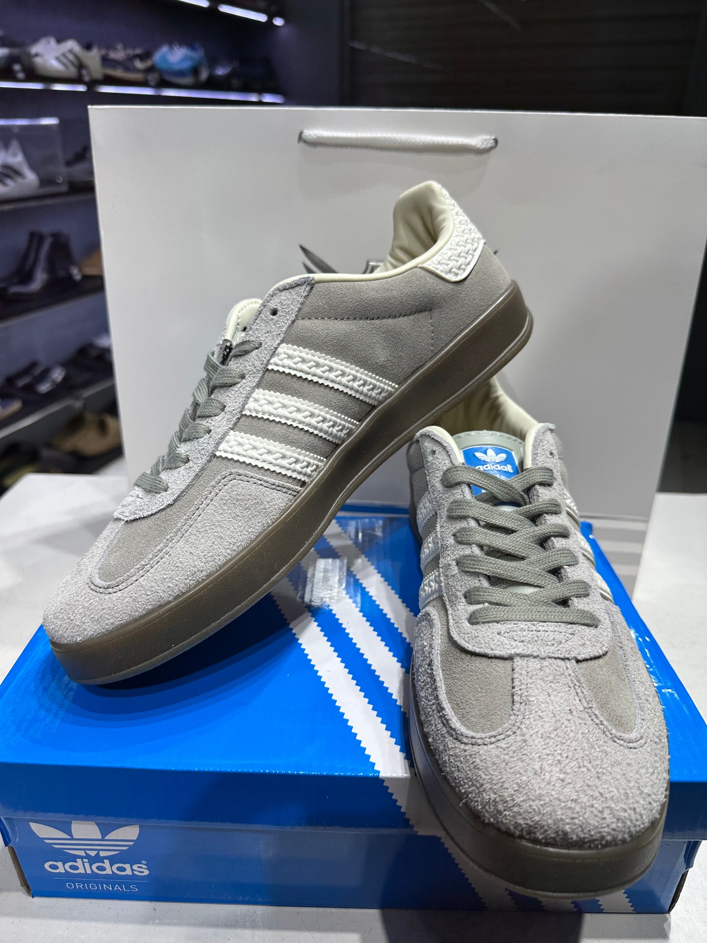 Adidas Gazelle Dark Grey White