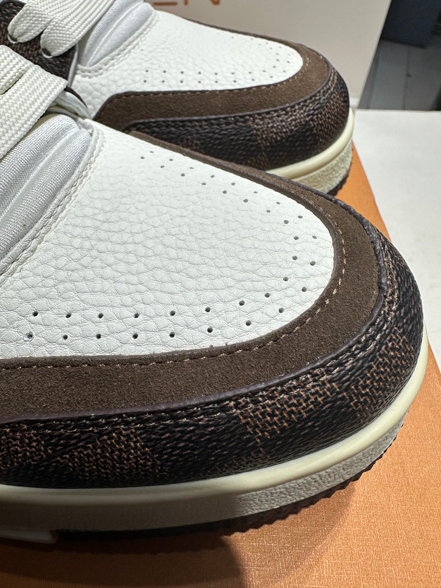 Louis Vuitton Trainer White Mocha (UA Batch)