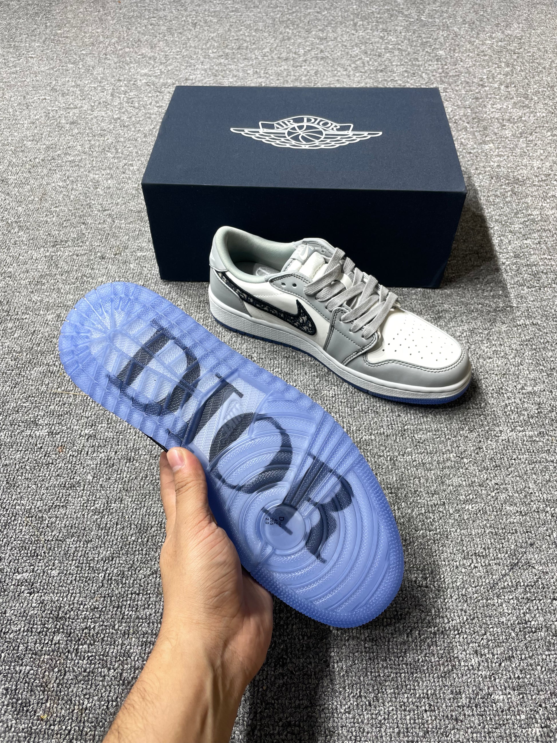 Real Vs Fake Dior Jordan Dior Shoe Box Shoes Dior High Schuhe Fake